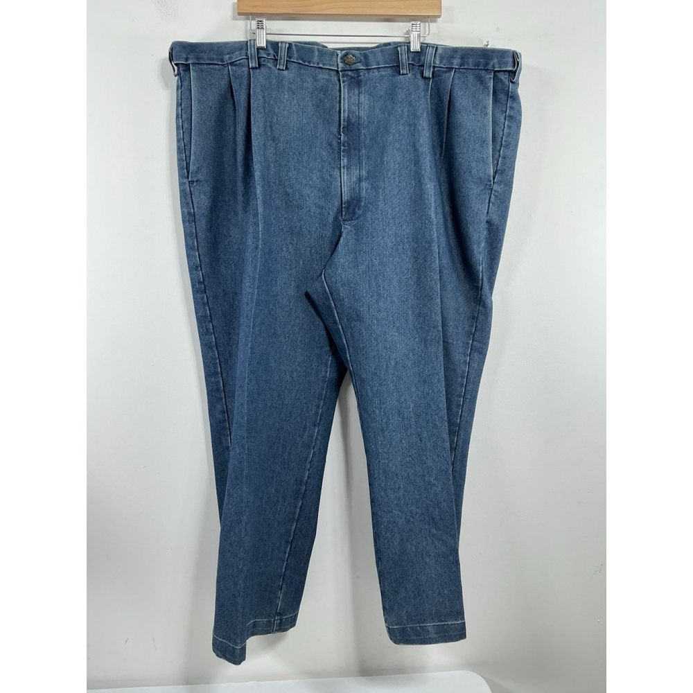 Men’s Excellent Condition Blue Jeans 48x29 Front Pleats 0138/S-4